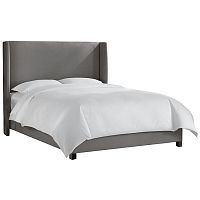 кровать двуспальная 180х200 серая kelly wingback gray linen в Таганроге