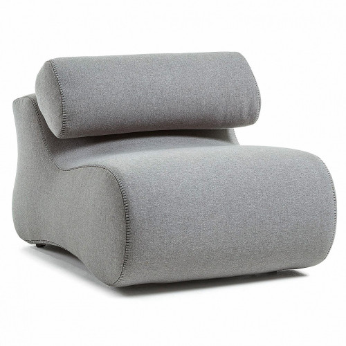 кресло club со складным подголовником серое в Таганроге