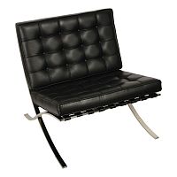 кресло barcelona style chair черное в Таганроге