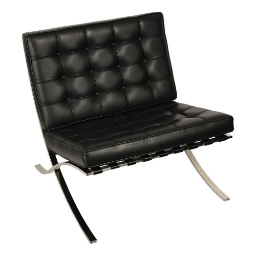 кресло barcelona style chair черное в Таганроге