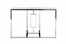 консоль серебряная с прозрачным стеклом 120x40x78 см в Таганроге