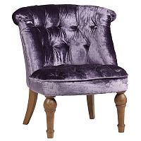 кресло sophie tufted slipper chair вельвет фиолетовое в Таганроге
