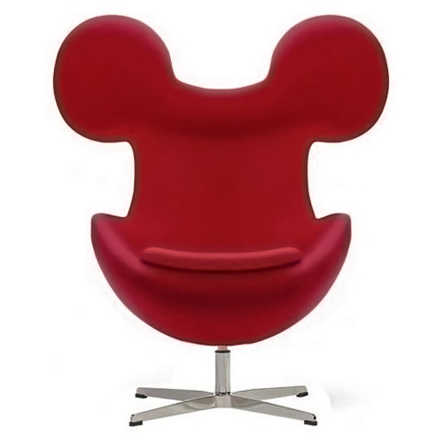 кресло egg mickey красное в Таганроге