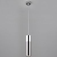 подвесной светильник eurosvet double topper 50135/1 led хром/черный жемчуг в Таганроге