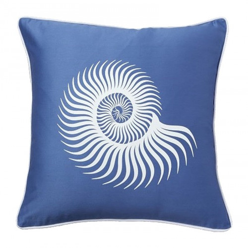 подушка с морской раковиной sea shell diamond-blue в Таганроге