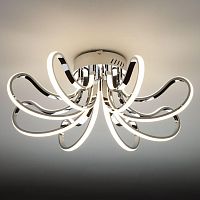 потолочный светодиодный светильник eurosvet lilium 90079/8 хром в Таганроге