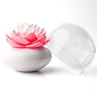 контейнер для хранения ватных палочек lotus белый-розовый в Таганроге
