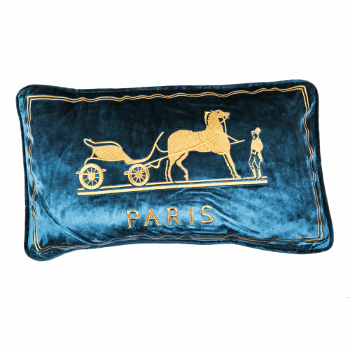 декоративная подушка old paris синий в Таганроге
