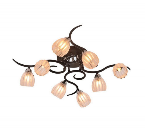 потолочная люстра idlamp raymond 213/8pf-blackchrome в Таганроге