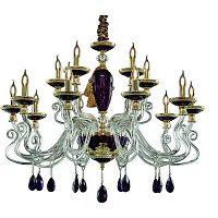 подвесная люстра divinare simona 5125/12 lm-15 фиолетовая в Таганроге