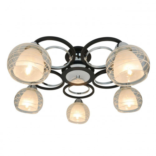 потолочная люстра arte lamp ginevra a1604pl-5bk в Таганроге