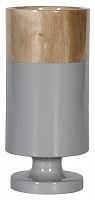 ваза настольная rustic chic tube wood grey в Таганроге
