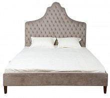кровать двуспальная 180х200 бежевая из велюра guli в Таганроге