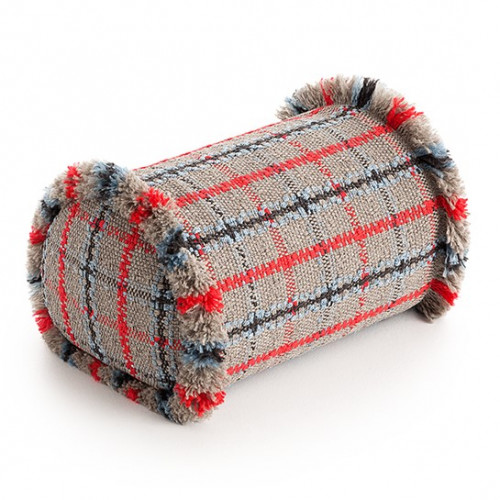 подушка большая-рол tartan blue от gan в Таганроге