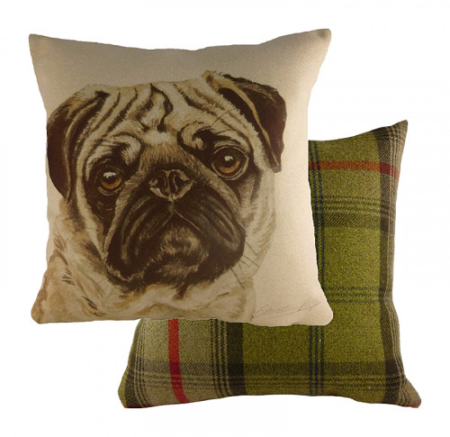 подушка с принтом waggydogs pug в Таганроге