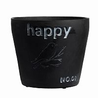 цветочный горшок happy чёрный в Таганроге