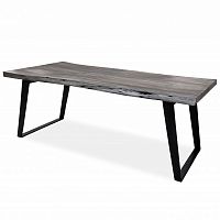 большой обеденный стол дживан platinum black из массива дерева 200x100 в Таганроге
