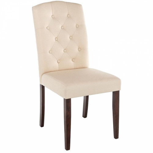 стул деревянный menson dark walnut / fabric cream в Таганроге