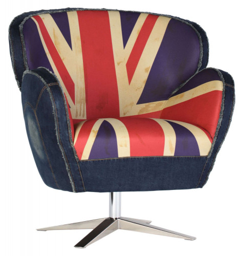 кресло aizek uk flag красное-синее в Таганроге