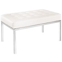 скамья bench белая кожа в Таганроге