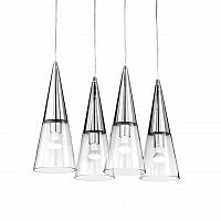 дизайнерский подвесной светильник ideal lux cono sb3 cromo в Таганроге