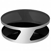 столик журнальный circle black серебряный , чёрный в Таганроге