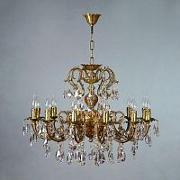 подвесная люстра ambiente alicante 8888/12 ab tear drop бронза в Таганроге
