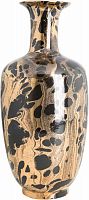 ваза керамическая классическая с высоким горлышком и рисунком 39 см leopard бежевая в Таганроге