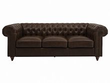 диван chester classic трехместный прямой коричневый в Таганроге