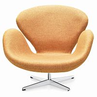 кресло swan chair коричневое в Таганроге