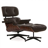 кресло eames style lounge chair палисандр коричневое в Таганроге