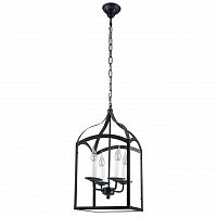дизайнерская подвесная люстра spot light cage 9500404 черная в Таганроге