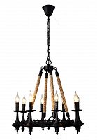 подвесная люстра divinare dora 8121/01 lm-8 черная в Таганроге