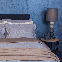 комплект постельного белья decoflux сатин 1.5 спальный versaille grey в Таганроге