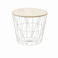 стол-корзина flora l белого цвета в Таганроге