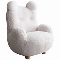 кресло papa bear мех белое в Таганроге