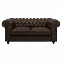 диван chester classic двухместный прямой темно-коричневый в Таганроге