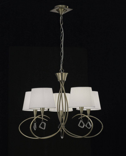 подвесная люстра mantra mara antique brass 1621 в Таганроге
