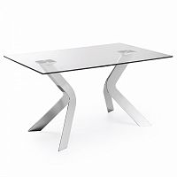 стол virginiaик 150x90 хром clear c100c07 от la forma (ex julia grup) в Таганроге
