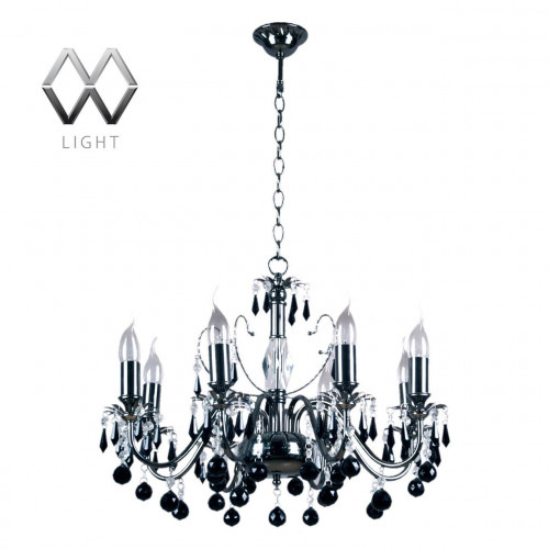 подвесная люстра mw-light барселона 313010208 черная в Таганроге