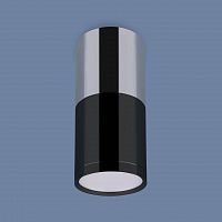 потолочный светодиодный светильник elektrostandard dlr028 6w 4200k хром/черный хром 4690389121982 в Таганроге