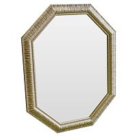 зеркало восьмиугольное золотое с резьбой golden luxury в Таганроге