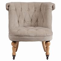 кресло amelie french country chair серо-бежевое в Таганроге