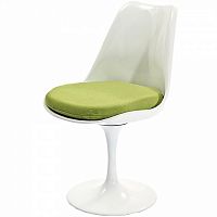 стул eero saarinen style tulip chair зеленая подушка в Таганроге