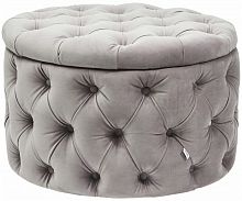 kare design пуф desire, коллекция "желание" 73*46*73, бархат, полиуретан, сосна, серый в Таганроге