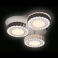 потолочная светодиодная люстра ambrella light orbital high-tech fh12/3 wh 96w d500 в Таганроге