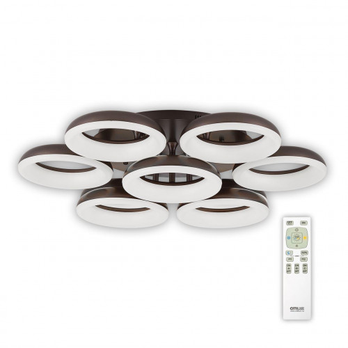 потолочная светодиодная люстра citilux паркер кофе cl225195r в Таганроге