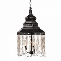 люстра подвесная черная с хрустальными подвесками chandelier в Таганроге