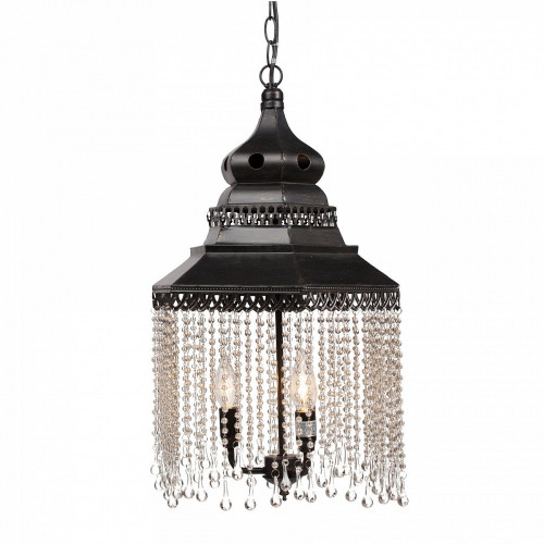 люстра подвесная черная с хрустальными подвесками chandelier в Таганроге