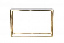 консоль белая с золотыми ножками bianco namibia 120x40x78 см в Таганроге